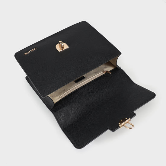 Borsa a mano JACQUELINE BIG - NERO GOLD