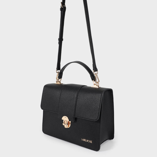 Borsa a mano JACQUELINE BIG - NERO GOLD