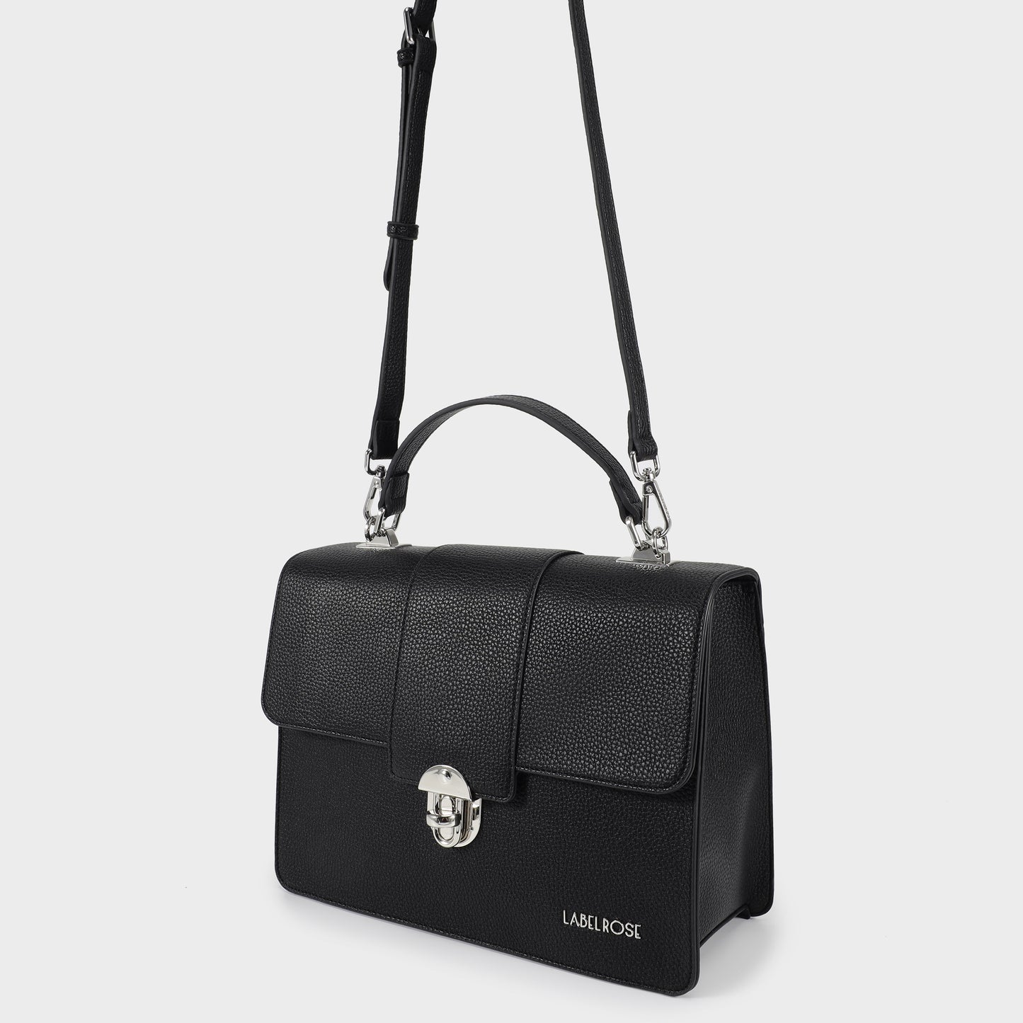 Borsa a mano JACQUELINE BIG - NERO SILVER