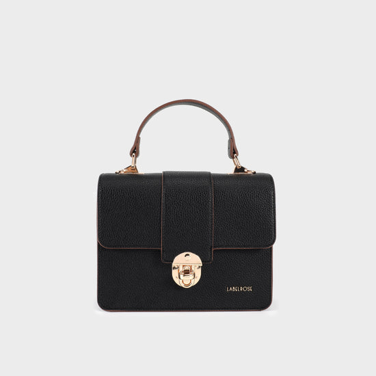 Borsa a mano JACQUELINE - NERO GOLD