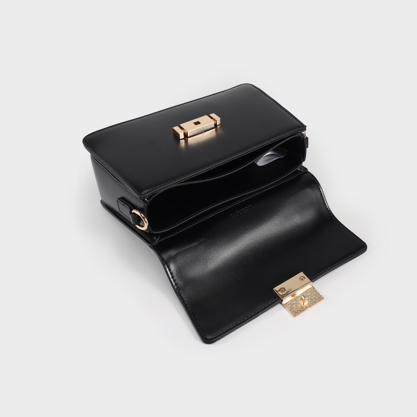 Borsa a mano LUCY - NERO GOLD