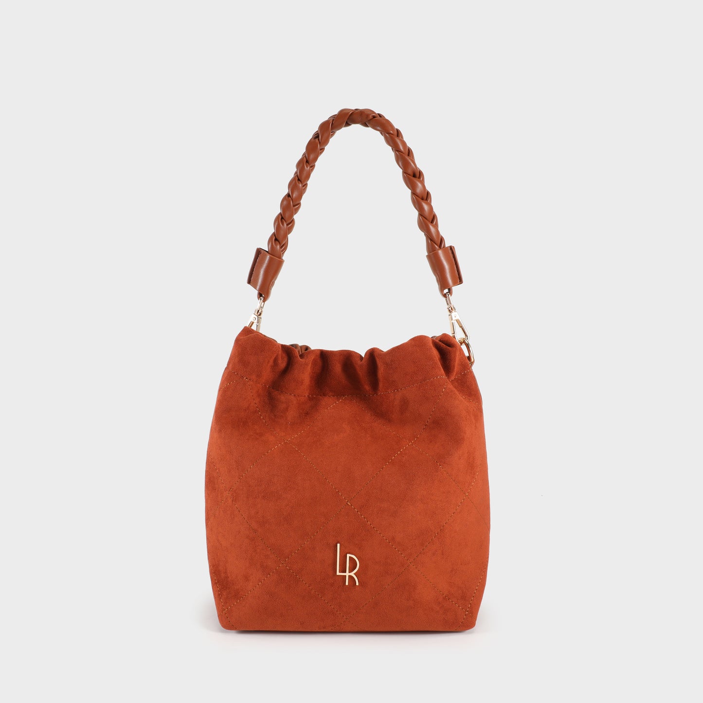 Borsa a secchiello MATILDE SUEDE - LIGHT BROWN