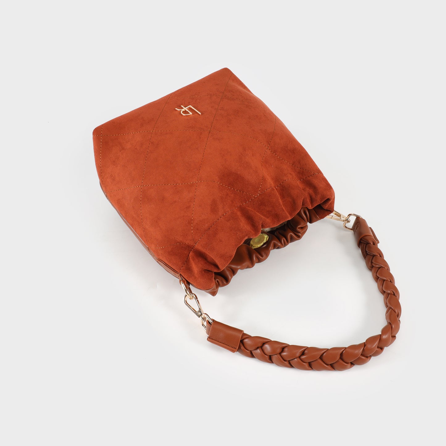 Borsa a secchiello MATILDE SUEDE - LIGHT BROWN