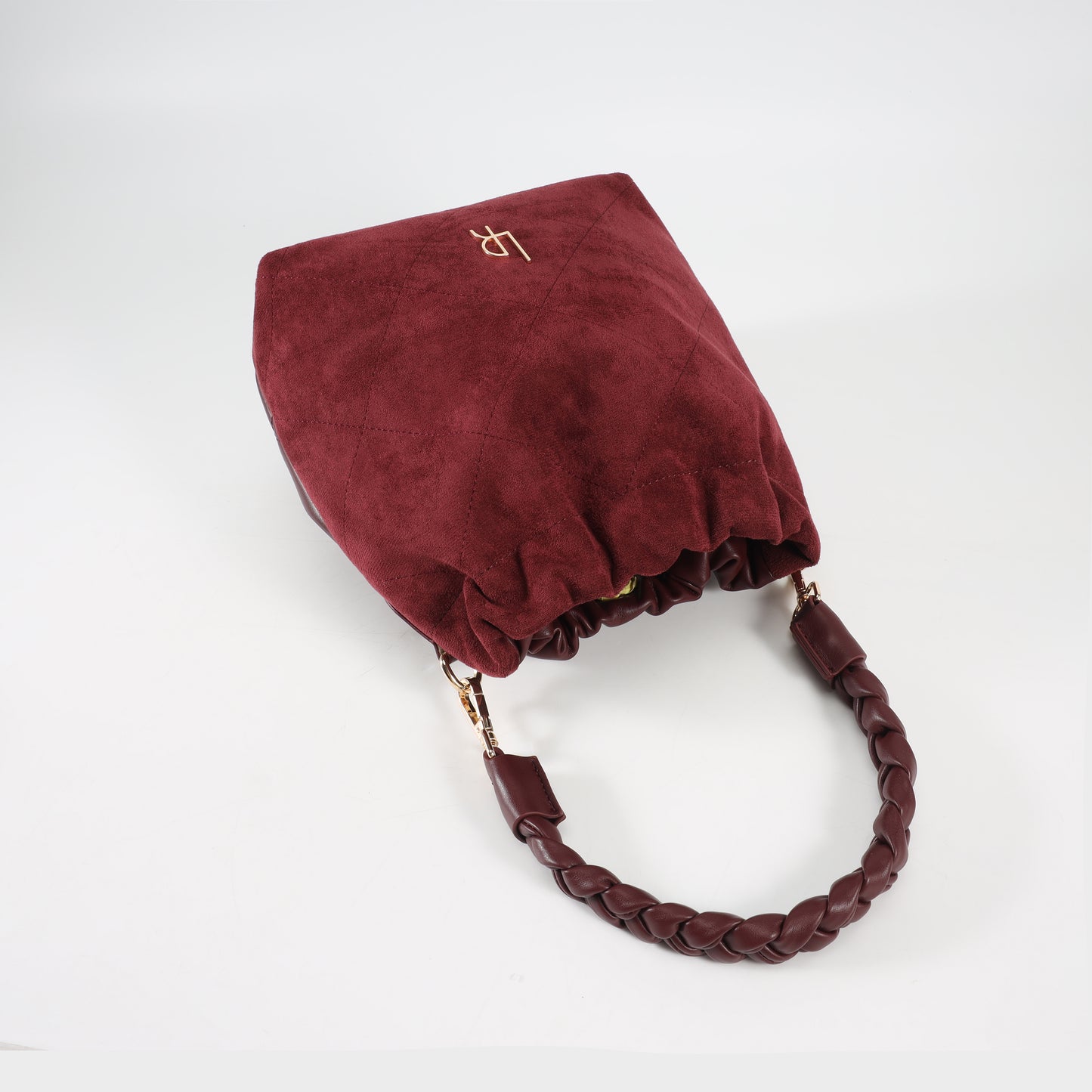 Borsa a secchiello MATILDE SUEDE - WINE
