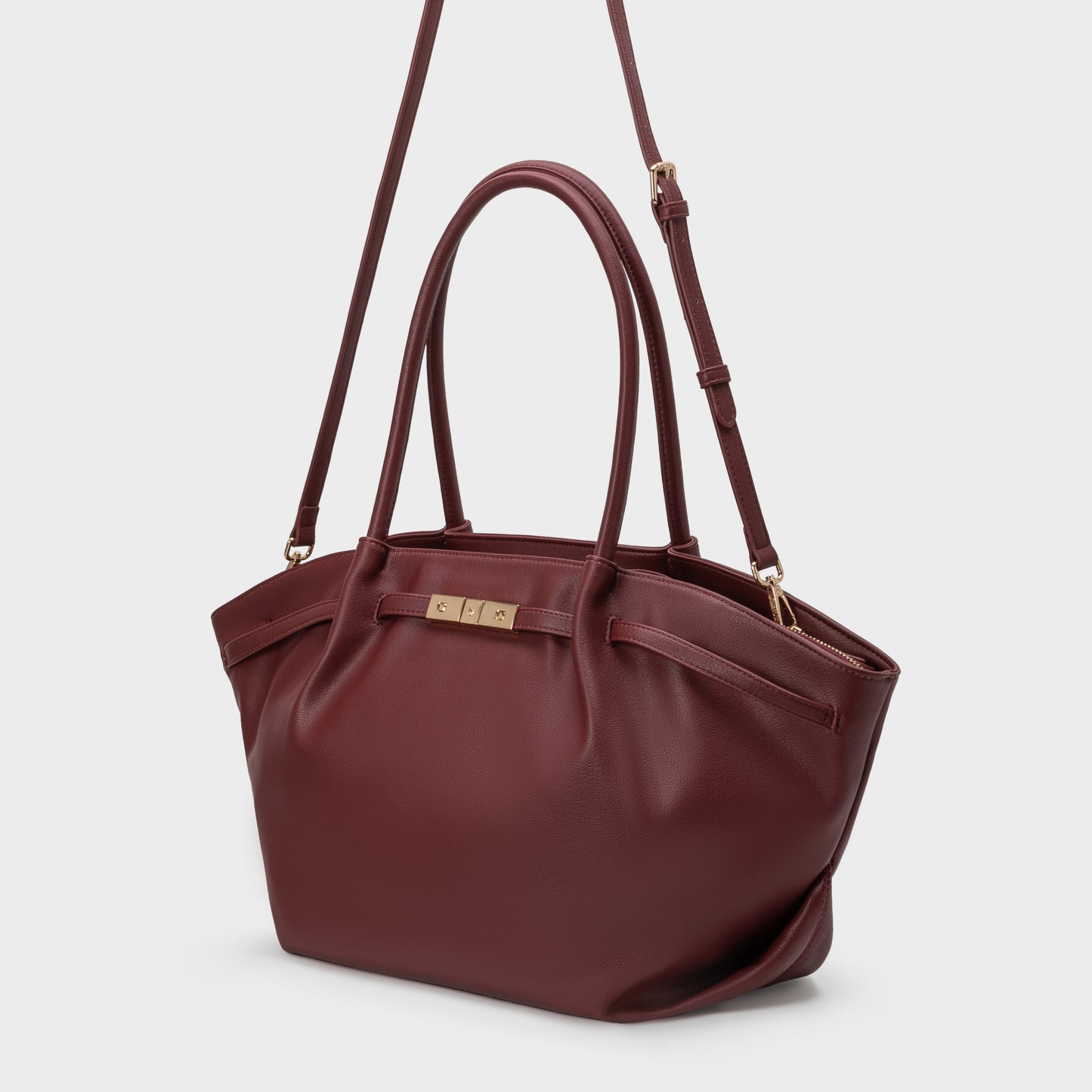 Borsa a spalla NEW BRIELLE BIG - BURGUNDY