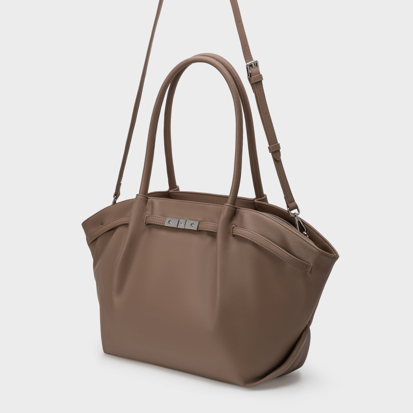 Borsa a spalla NEW BRIELLE BIG - TAUPE