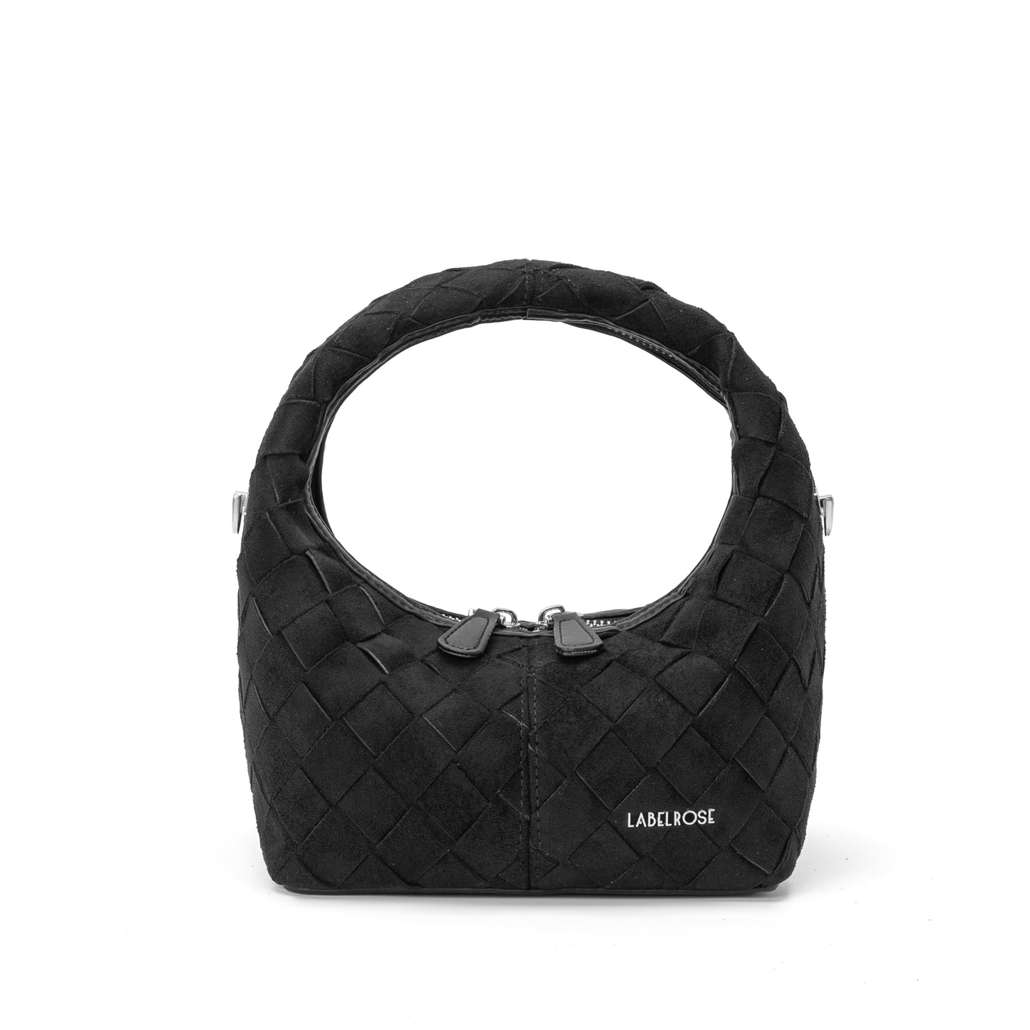 Borsa a mano WEAVE - BLACK SILVER