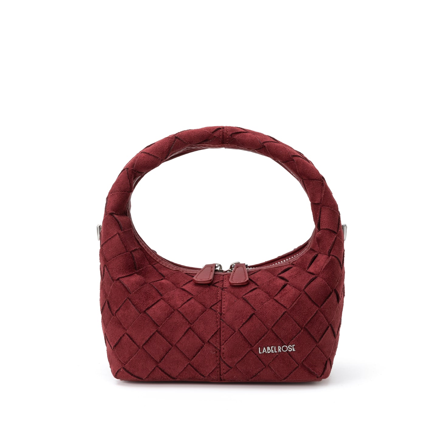 Borsa a mano WEAVE - BURGUNDY