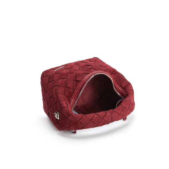 Borsa a mano WEAVE - BURGUNDY