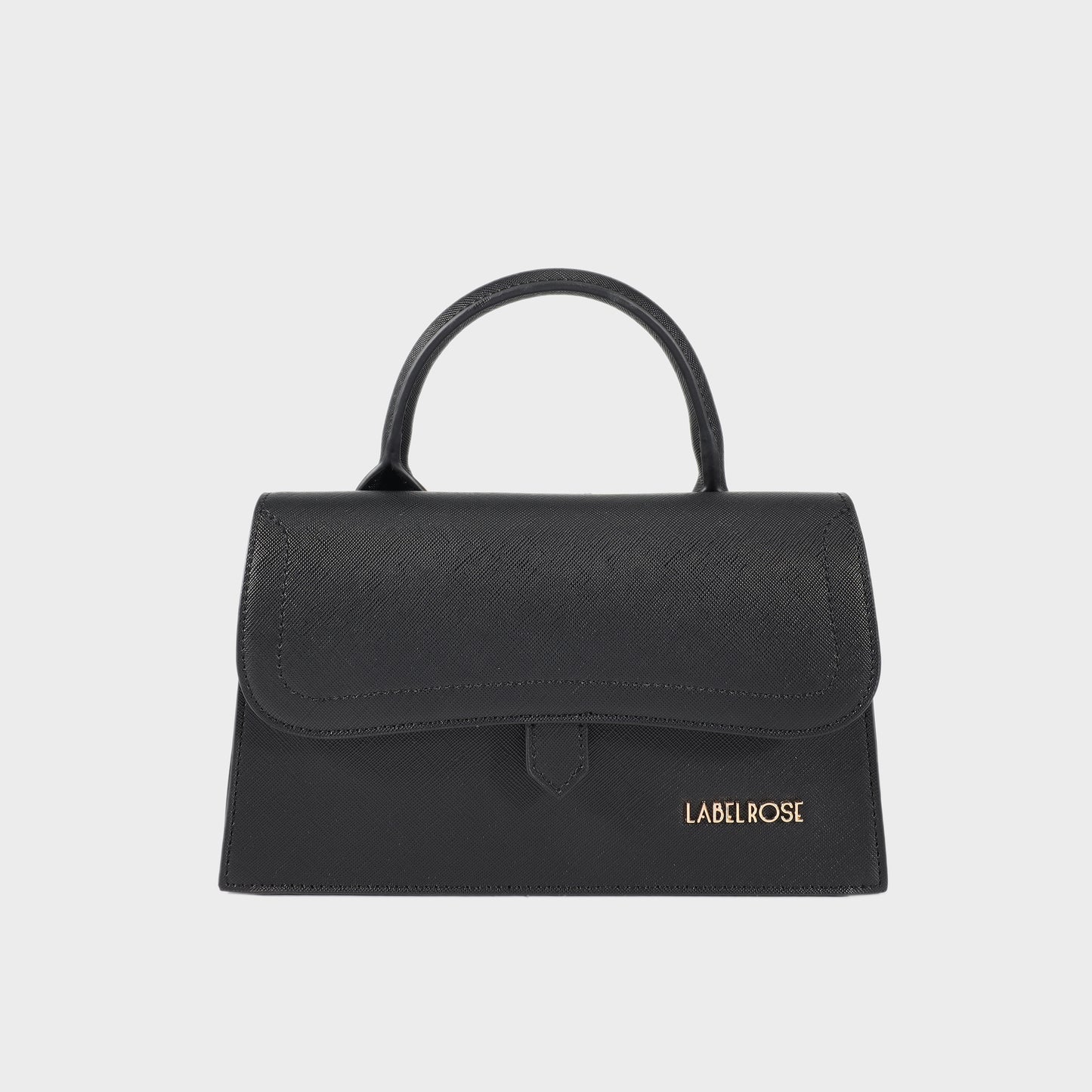 Borsa a mano PAIGE SAFFIANO - BLACK