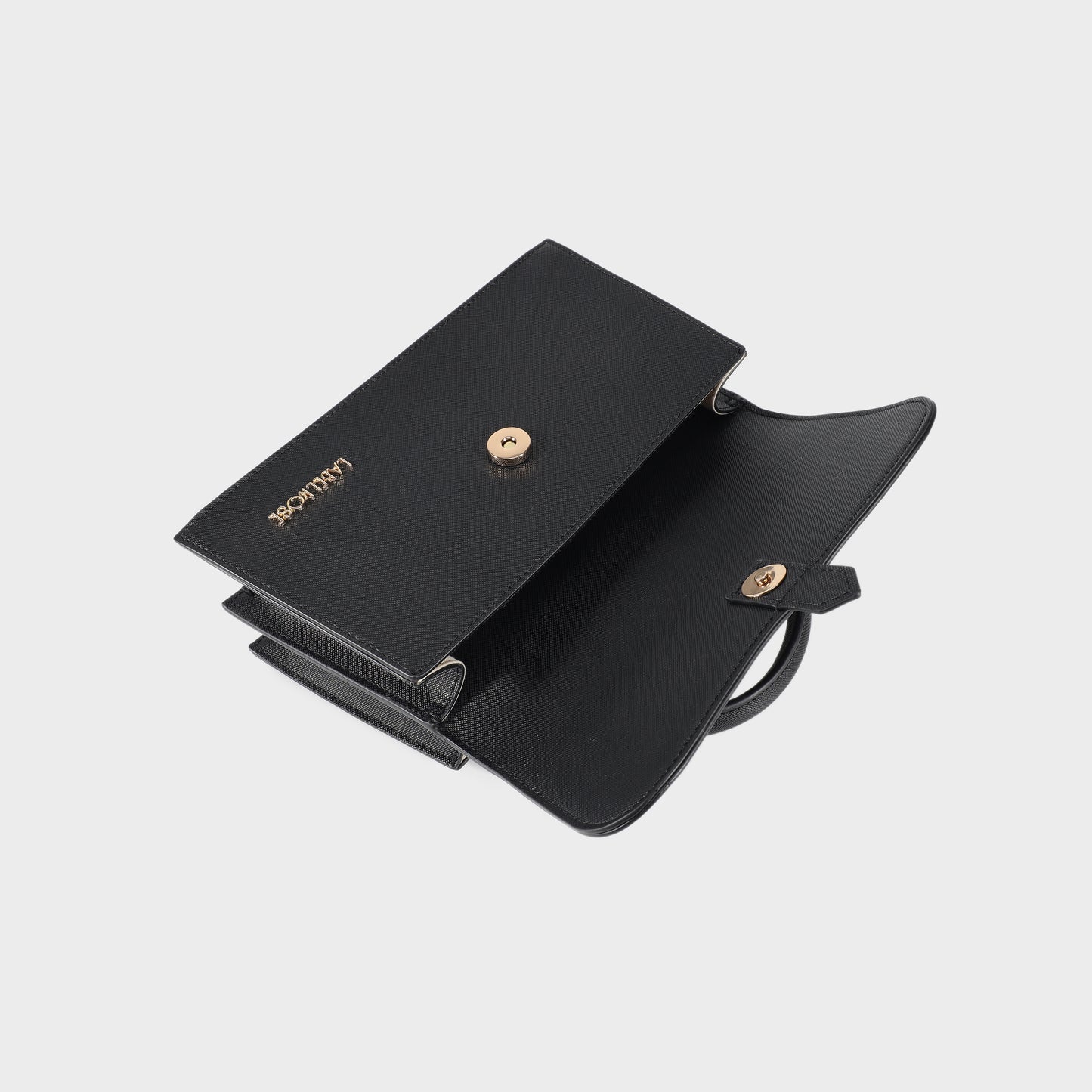 Borsa a mano PAIGE SAFFIANO - BLACK