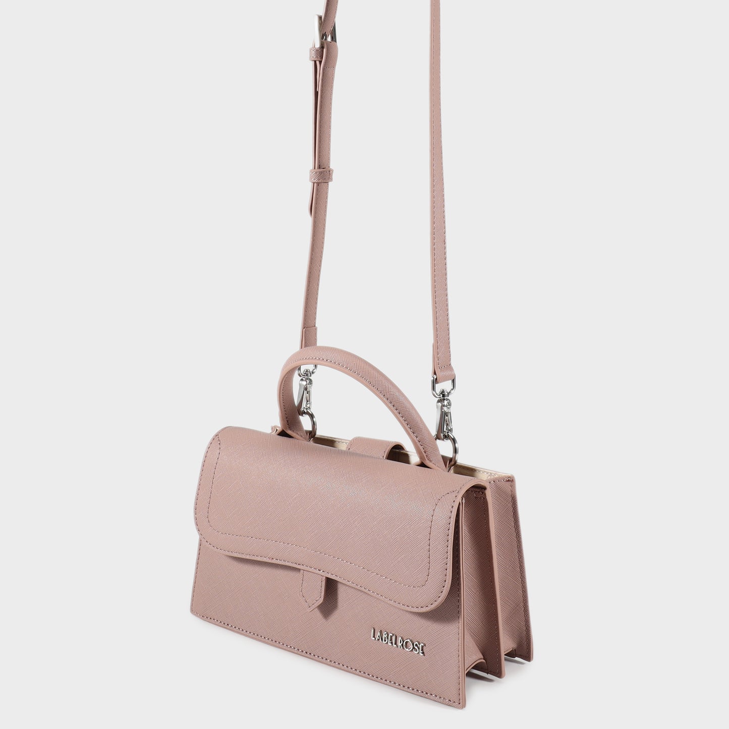 Borsa a mano PAIGE SAFFIANO - BLUSH