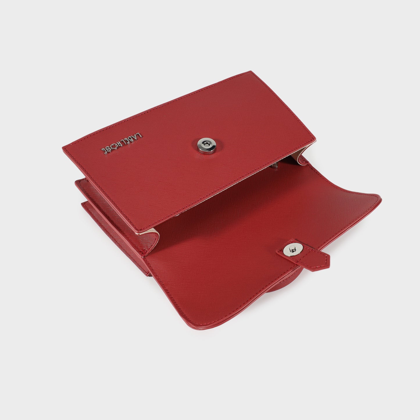 Borsa a mano PAIGE SAFFIANO - POMEGRANATE