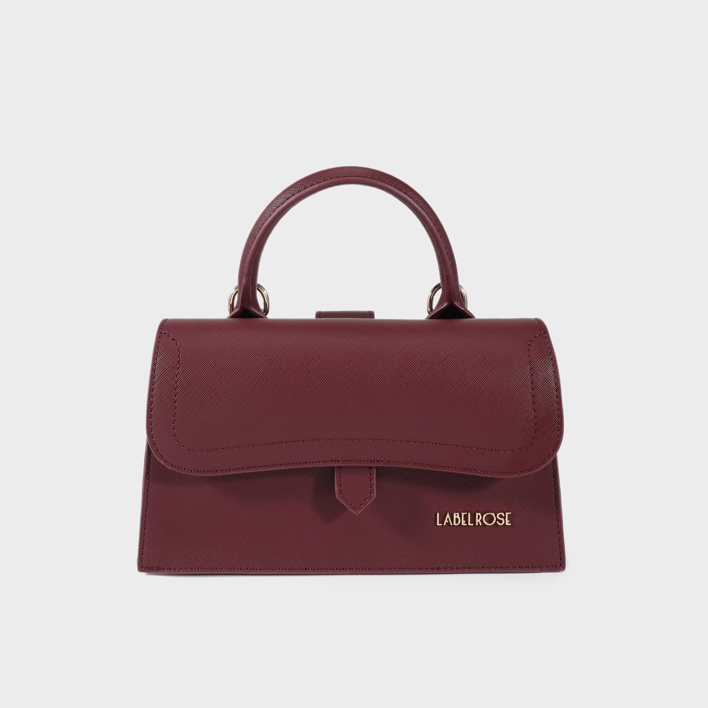 Borsa a mano PAIGE SAFFIANO - VELVET COCOA