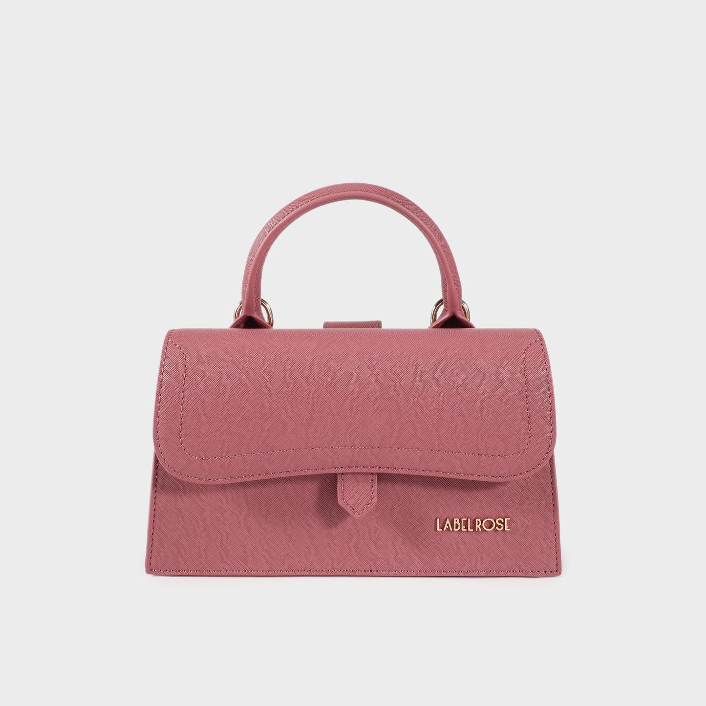 Borsa a mano PAIGE Saffiano - WINTER ROSE