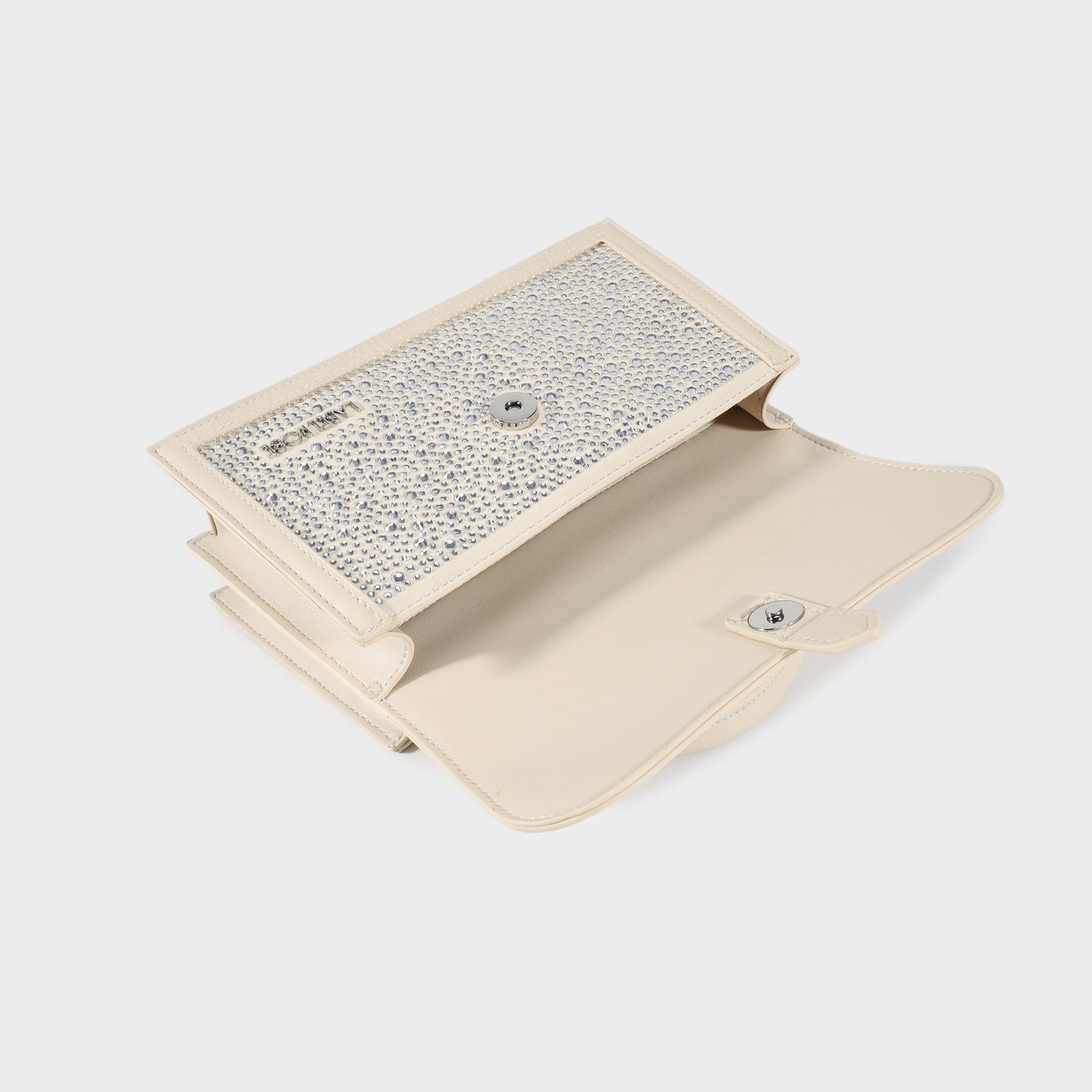 Borsa a mano PAIGE STRASS - CREAM