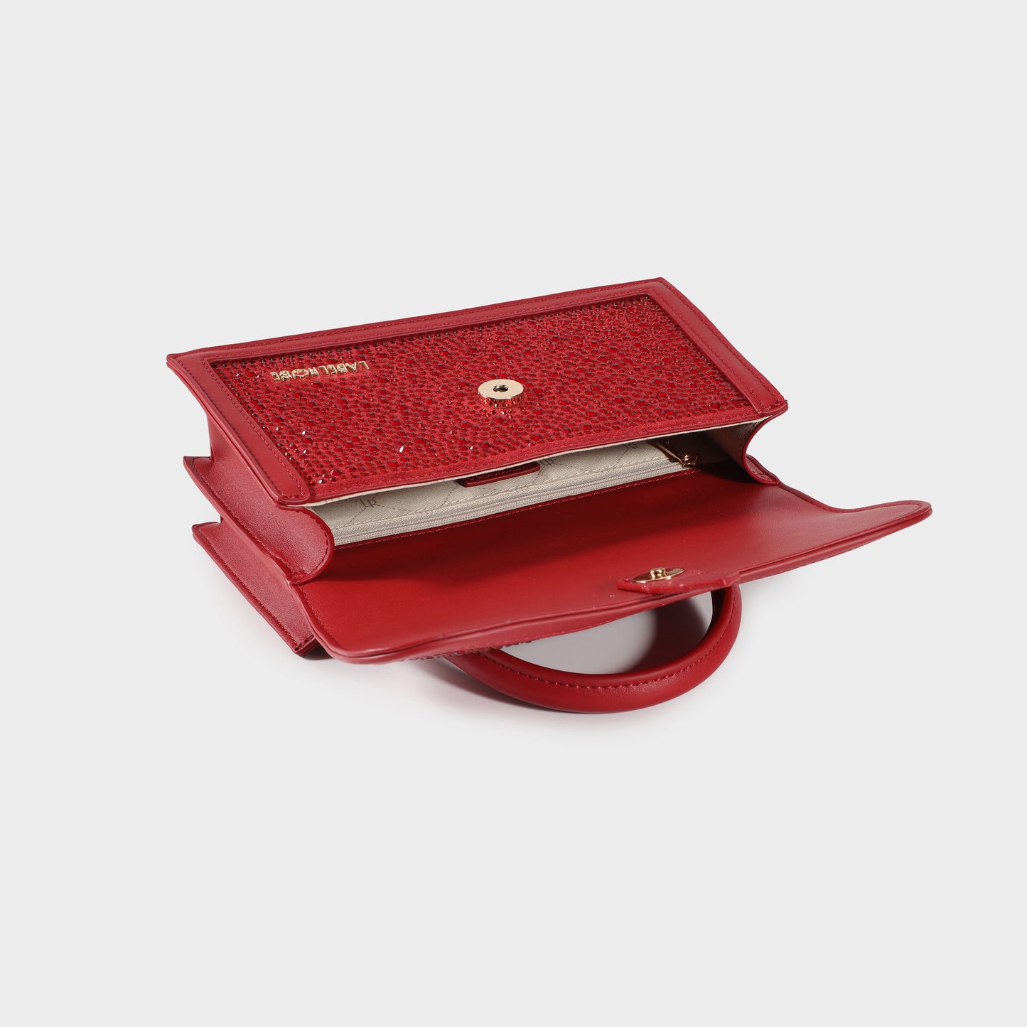 Borsa a mano PAIGE STRASS IN LOVE - GOLD