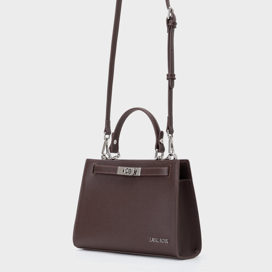 Borsa a mano PARIS SMALL - DARK CHOCOLATE