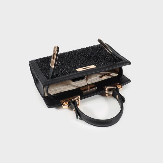 PARIS MINI STRASS Handbag - BLACK GOLD