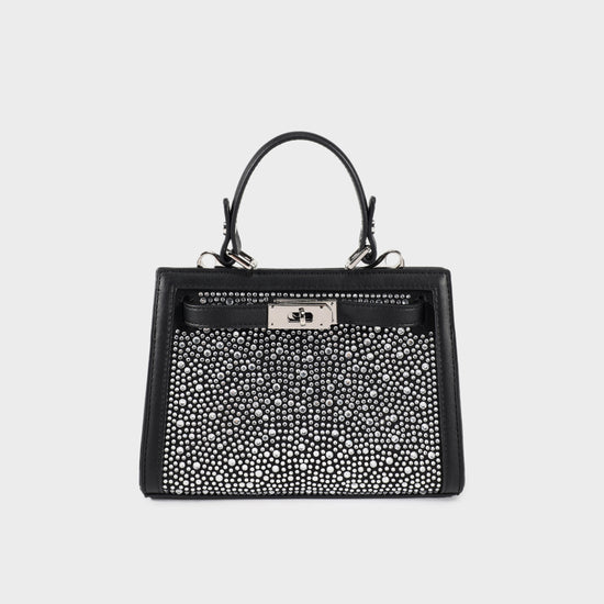 PARIS MINI STRASS Handbag - BLACK SILVER