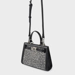 Borsa a mano PARIS MINI STRASS  - BLACK SILVER