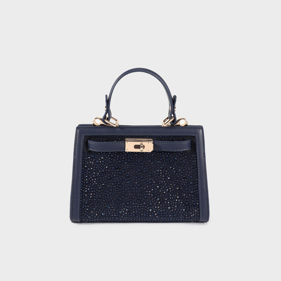 Borsa a mano PARIS MINI STRASS - BLUE
