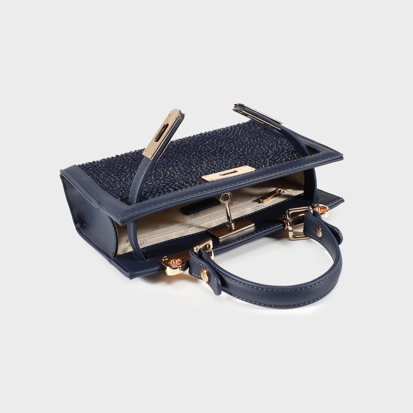 Borsa a mano PARIS MINI STRASS - BLUE