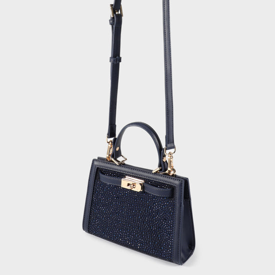 Borsa a mano PARIS MINI STRASS - BLUE