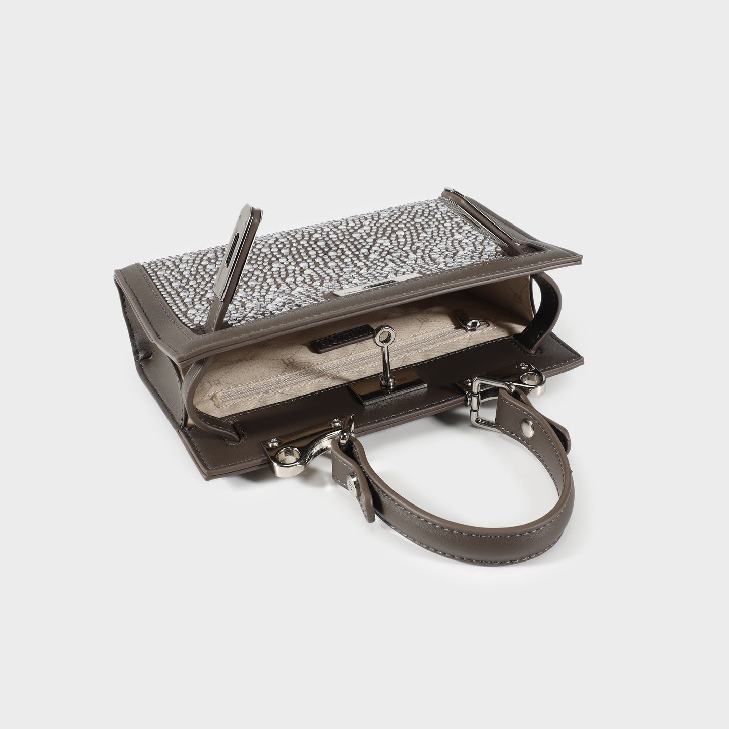 Borsa a mano PARIS MINI STRASS - GREY