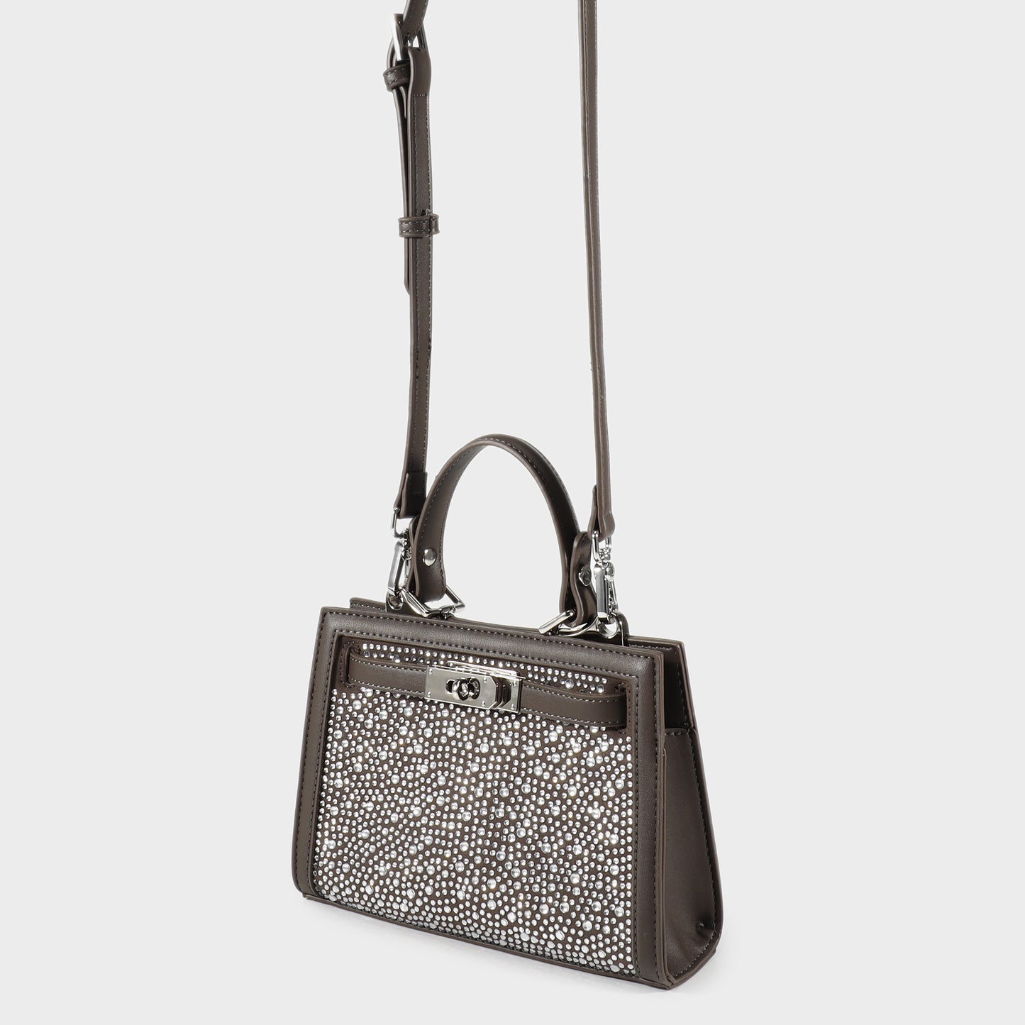 Borsa a mano PARIS MINI STRASS - GREY