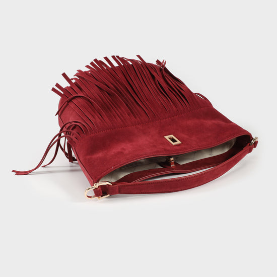 RILEY Bucket Bag - BORDEAUX