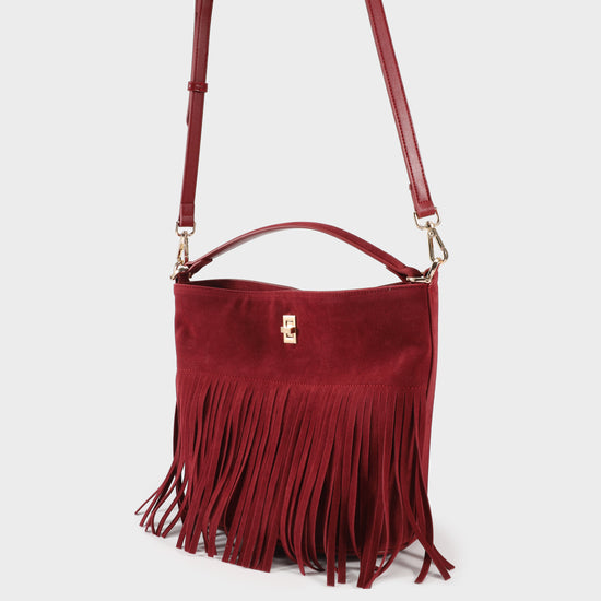 RILEY Bucket Bag - BORDEAUX