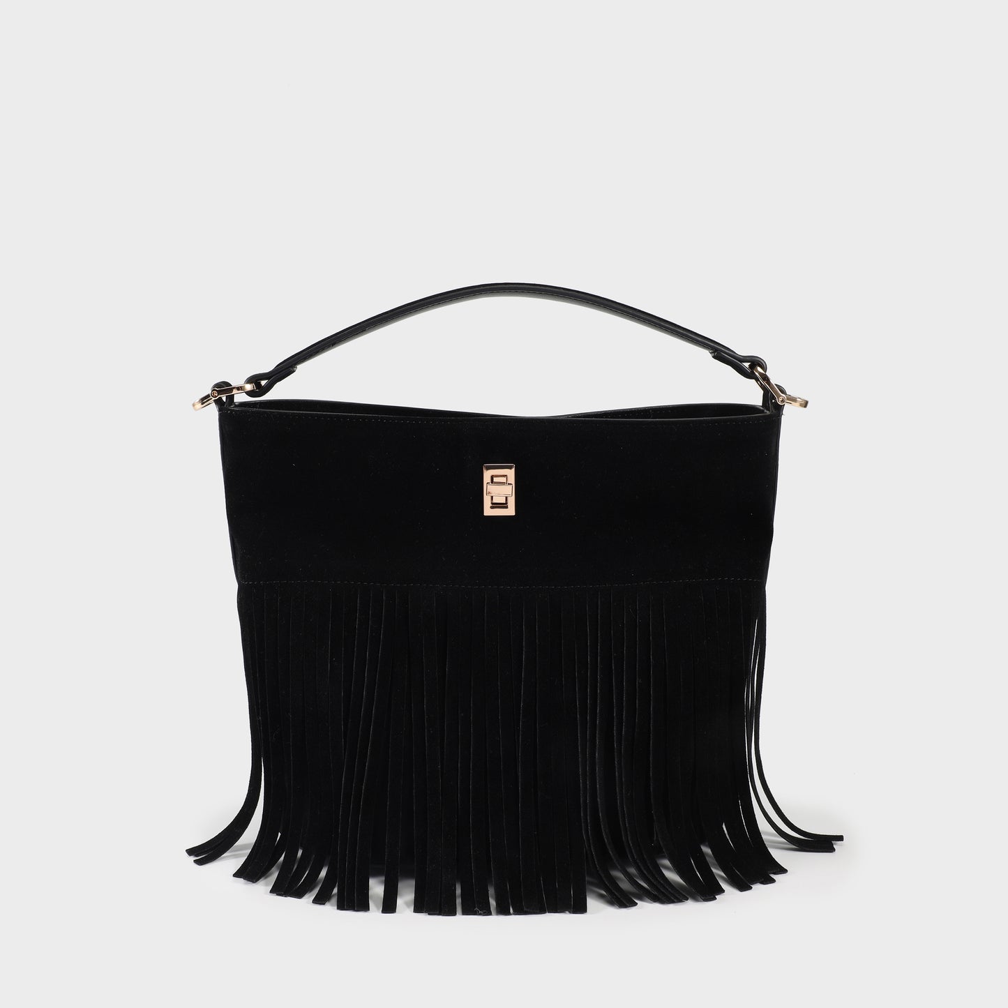 RILEY Bucket Bag - BLACK GOLD