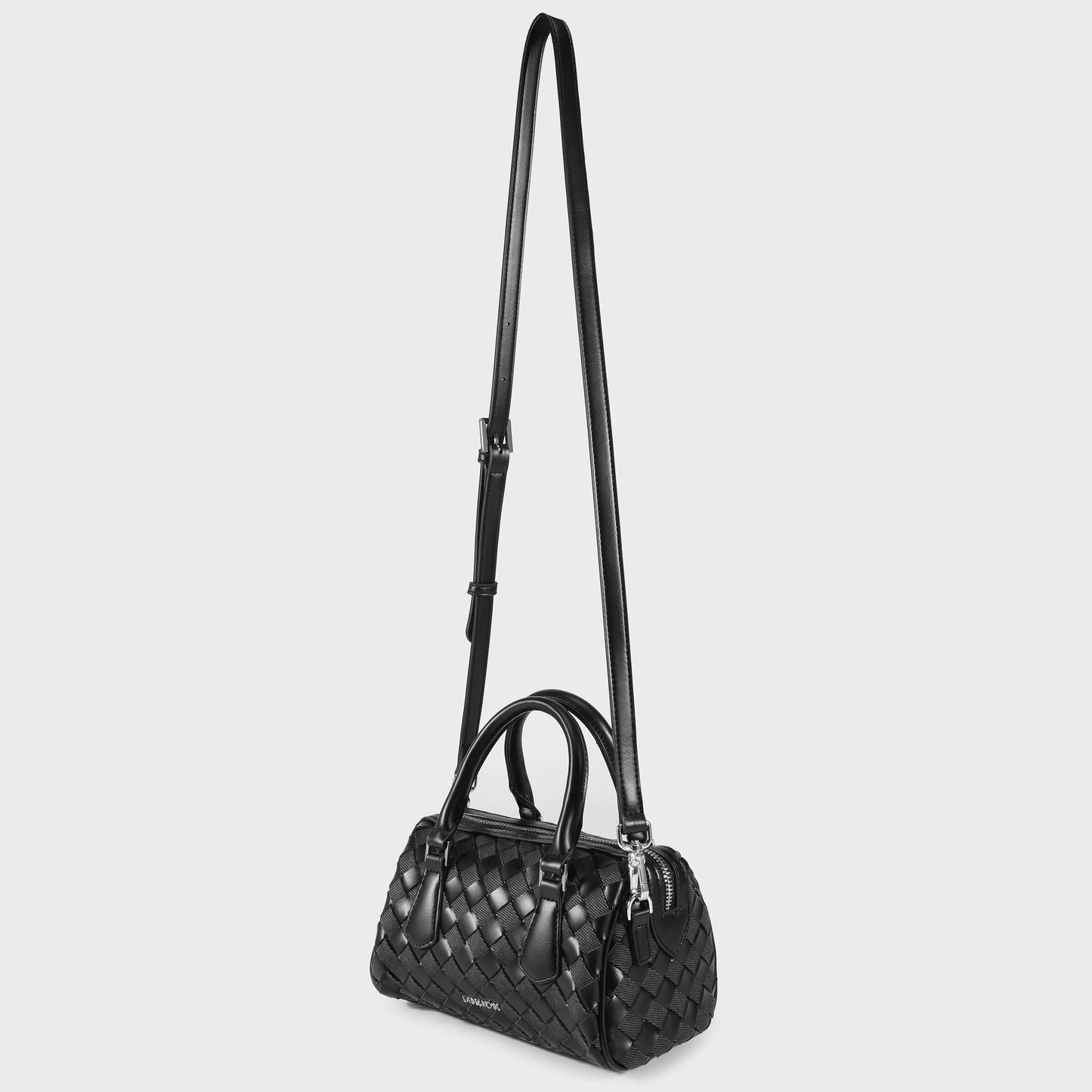 Borsa a mano TWIST- BLACK SILVER