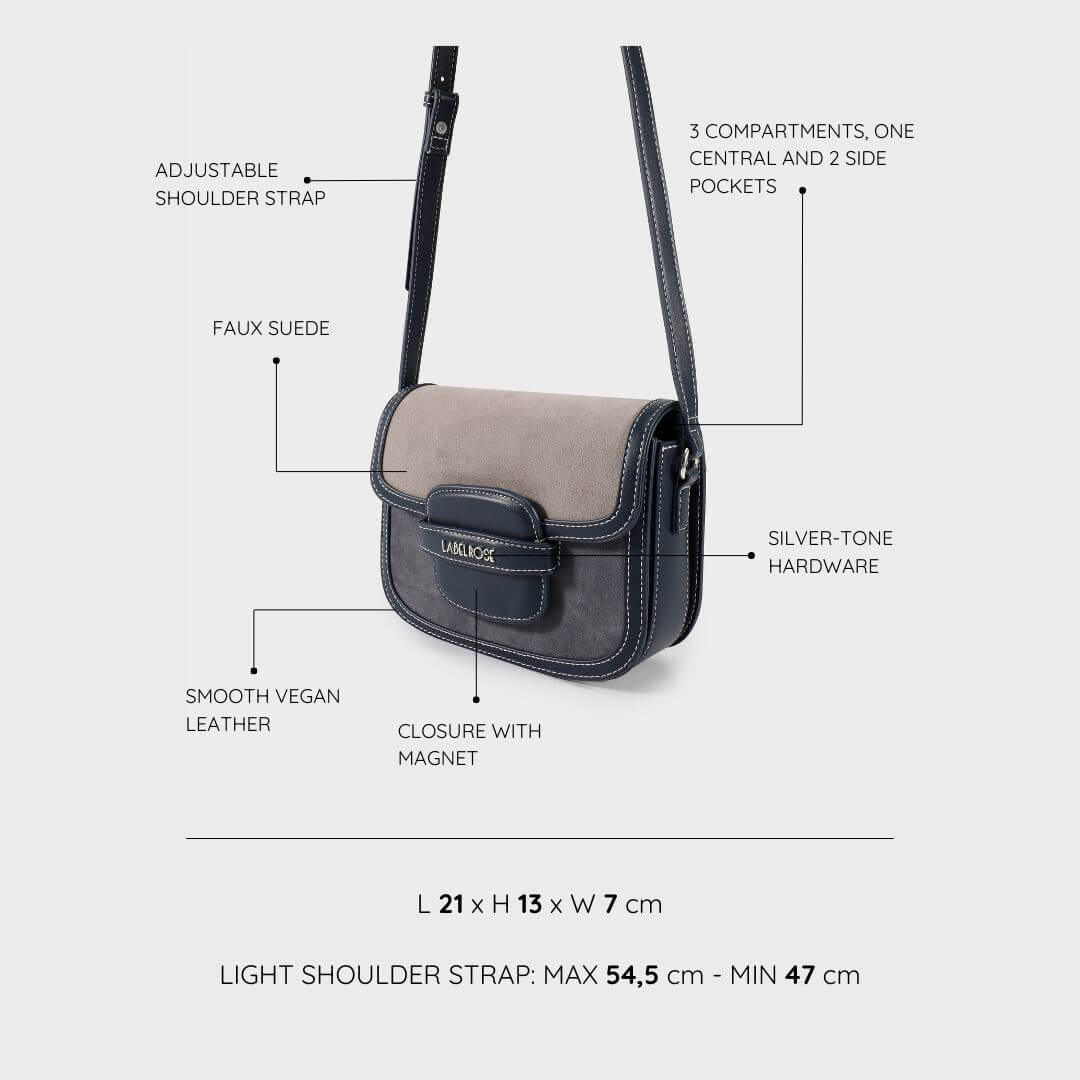 Bolso bandolera Addison Saddle - Azul