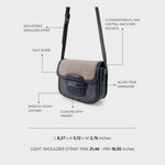 Bolso bandolera Addison Saddle - Azul
