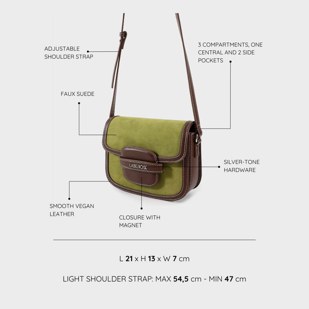 Bolso bandolera Addison Saddle - Verde