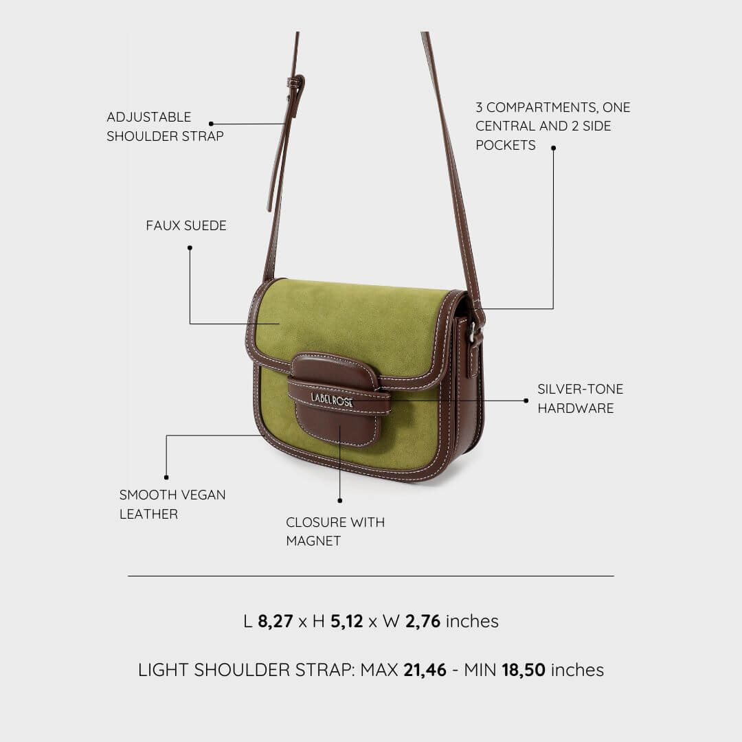 ADDISON saddle shoulder bag - GREEN