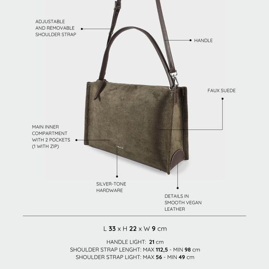 Borsa a spalla ALTHEA - GREEN