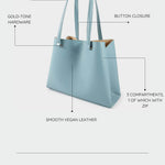 ANGIE shopper bag - LIGHT BLUE