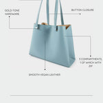 ANGIE shopper bag - LIGHT BLUE