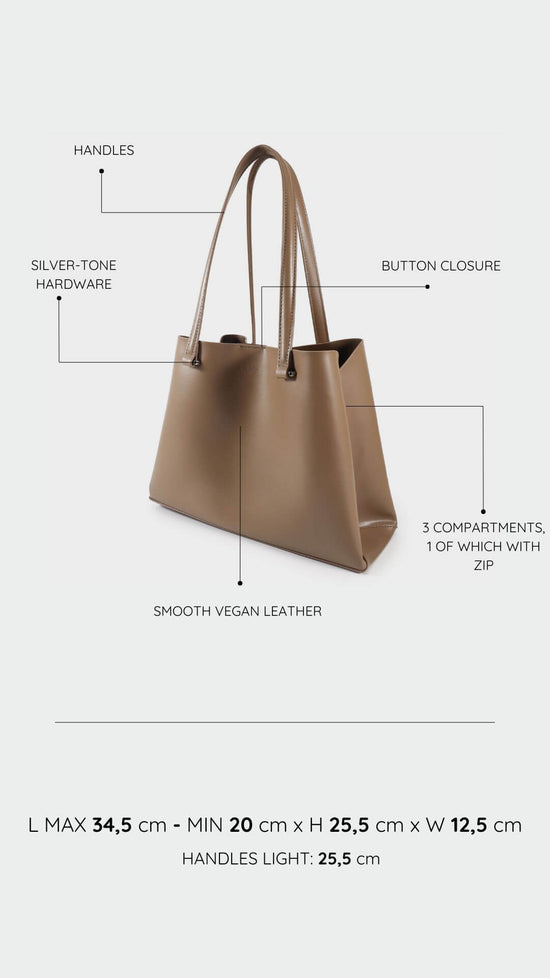 Shopper bag ANGIE - TAUPE