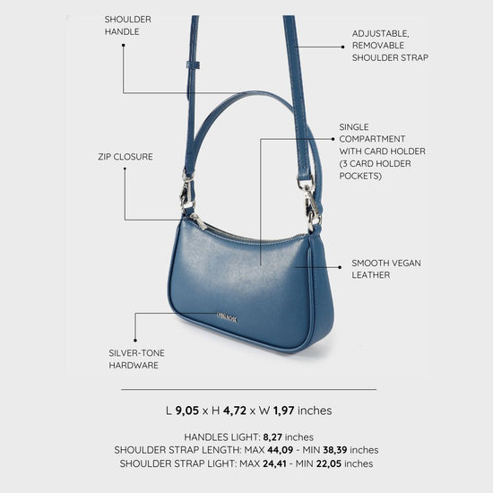 EMMA Mini Shoulder Bag - BLUE