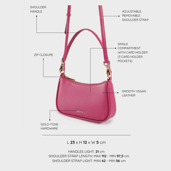 EMMA Mini Shoulder Bag - FUXIA