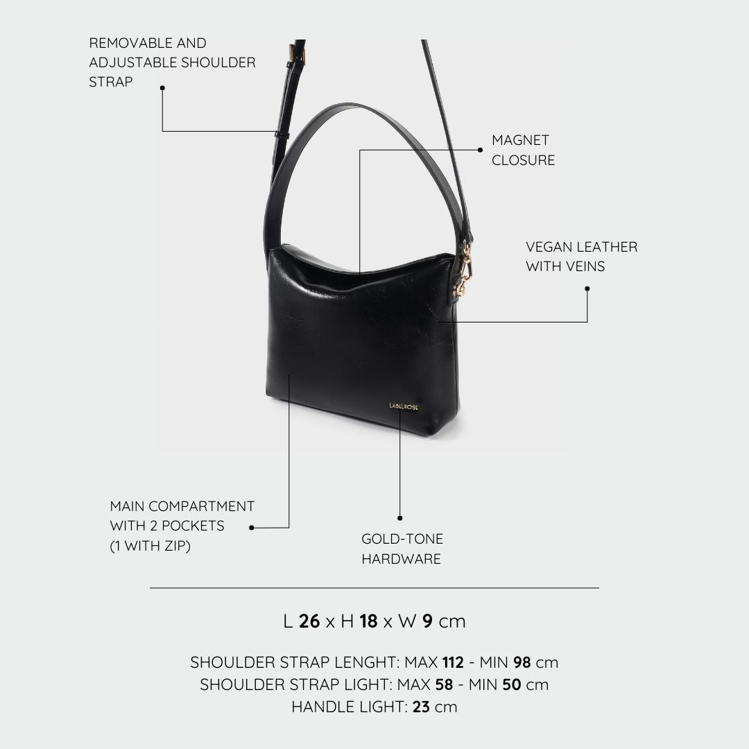 EVA Shoulder Bag - BLACK GOLD