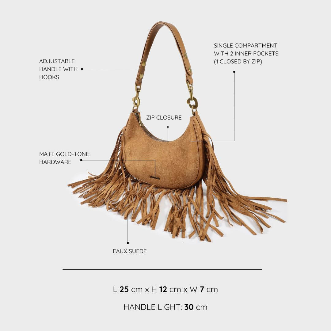 SHIRLEY Shoulder Bag - CAMEL