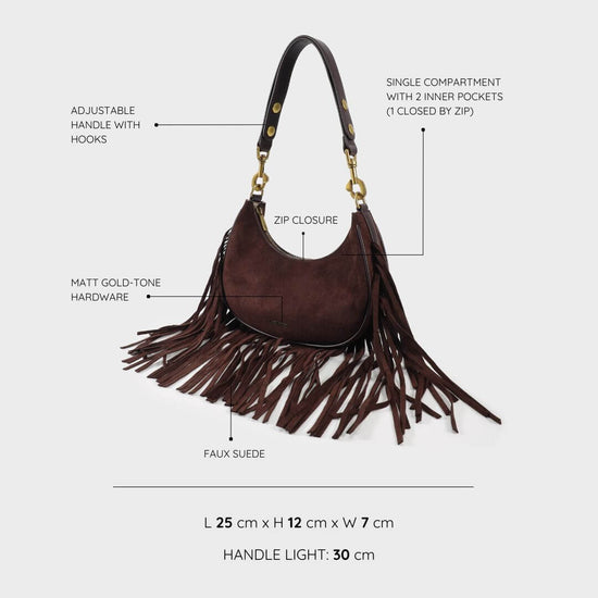 SHIRLEY Shoulder Bag - BROWN