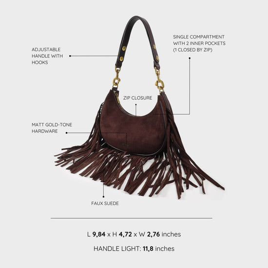 SHIRLEY Shoulder Bag - BROWN