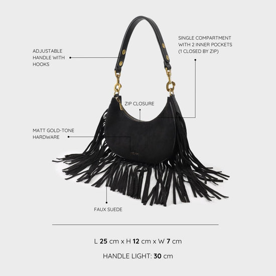 SHIRLEY Shoulder Bag - BLACK