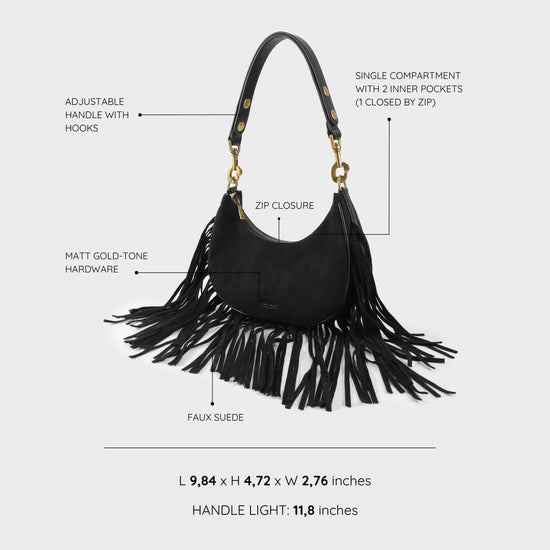 SHIRLEY Shoulder Bag - BLACK